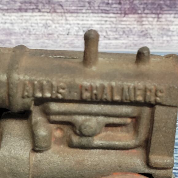 Vintage Arcade Allis-Chalmers tractor diecast heavy missing seat/man rustic - Picture 5 of 8